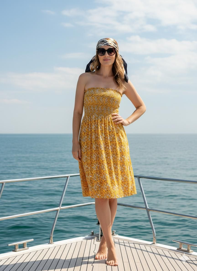 2-in - one Floral Φόρεμα 