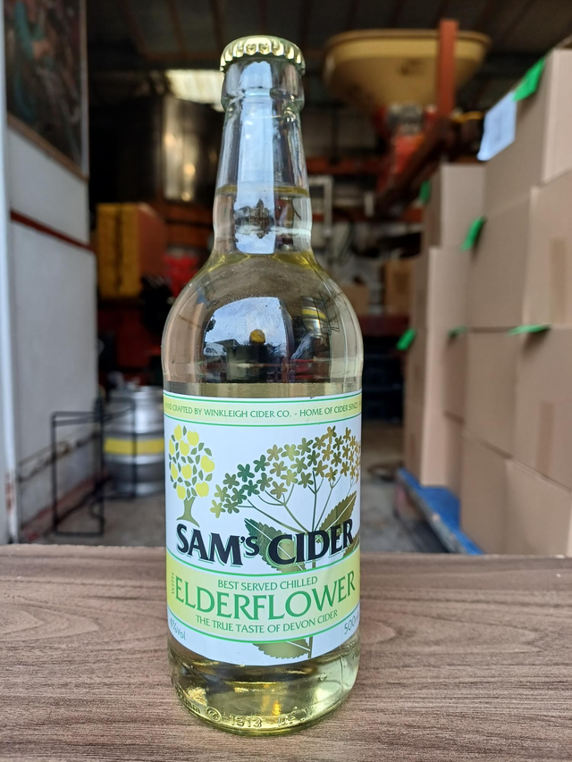 Sam's Elderflower Cider 500ml 4% ABV