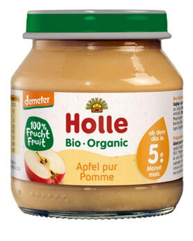 Petit pot pomme pure dès 5 mois, demeter 125 g / Holle 