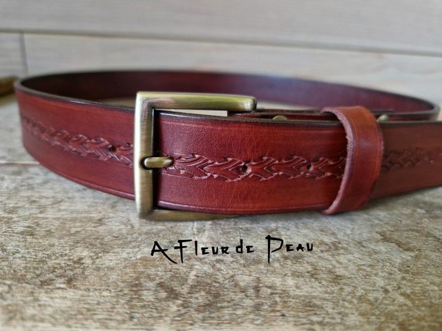 Ceinture cuir marron