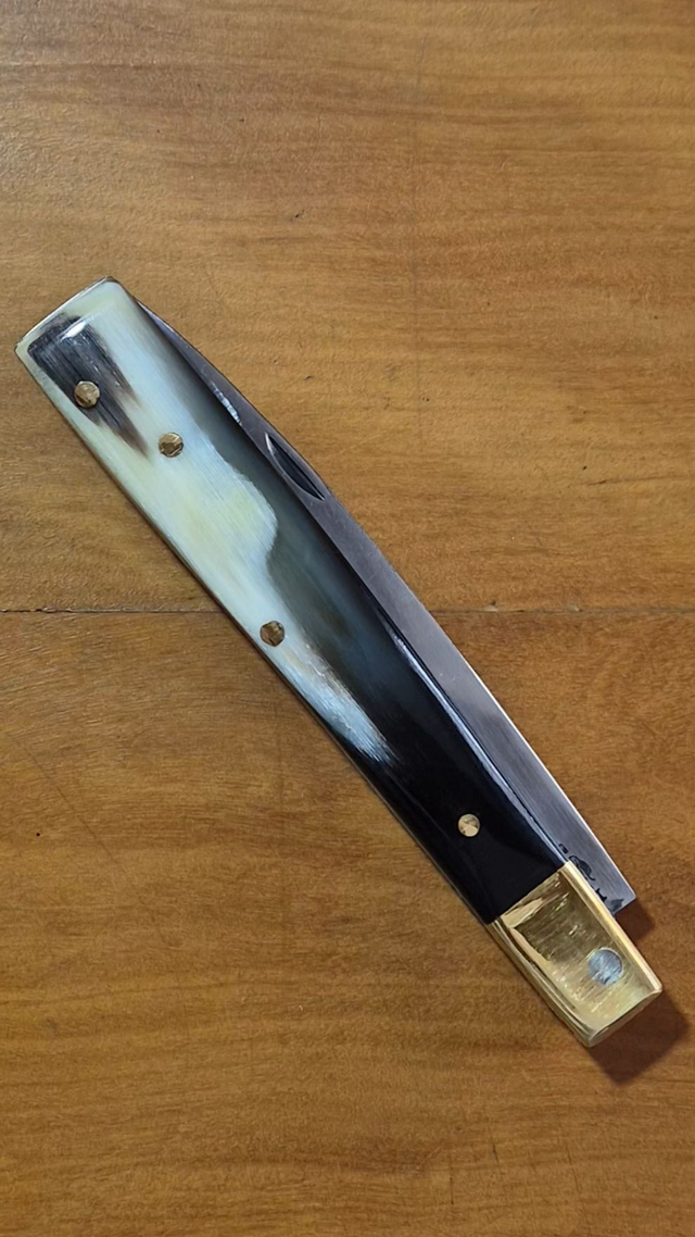 Canivete Artesanal Inox 420c Sfilato Siciliano Chifre Bovino