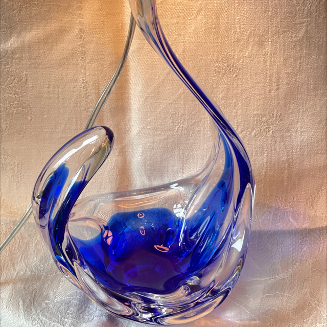 Tischleuchte Murano Glas Schwan