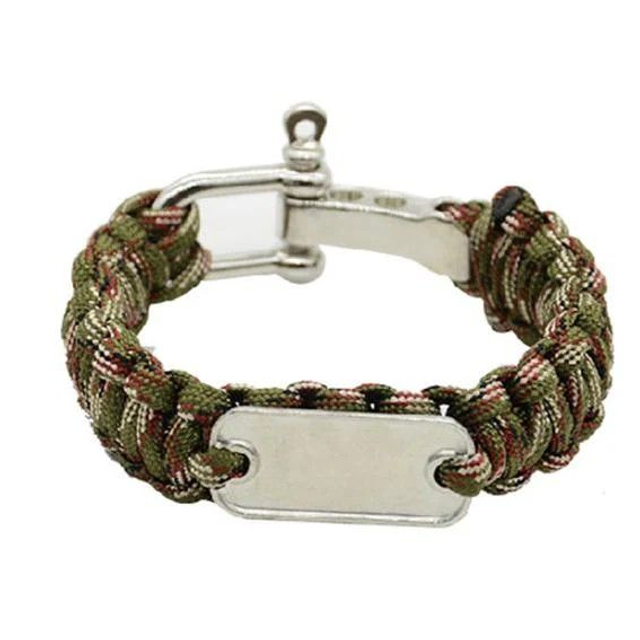 Paracord bracelet camo, Pink, Green