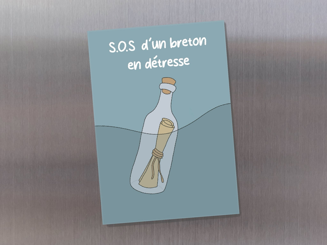 Magnet " S.O.S d'un breton en détresse "