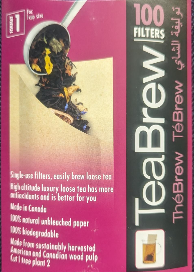 Single use tea filters