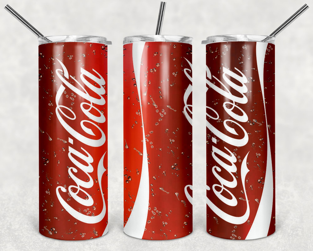 coca cola themed 20 oz tumblers 