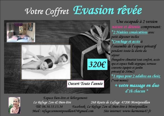 COFFRET EVASION REVEE 2 NUITEES 