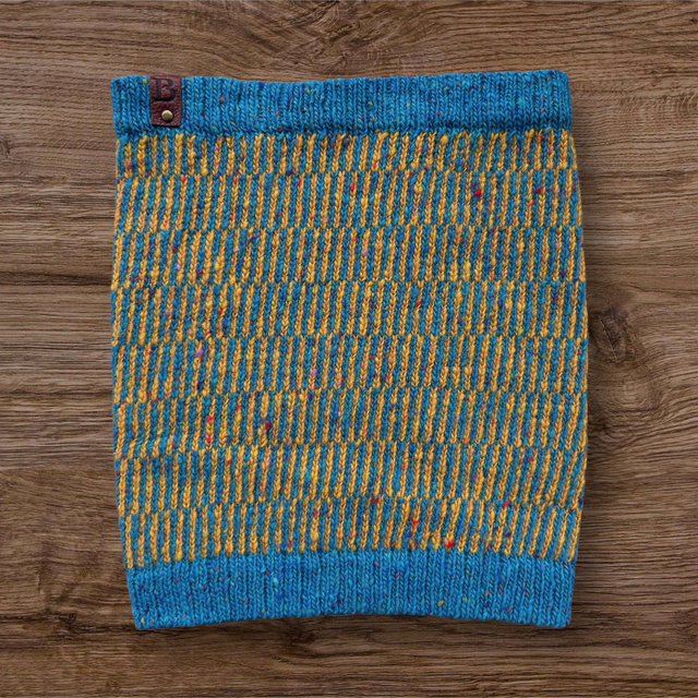 Soft Merino Wool Handmade Snood / Neck Warmer (Colour: Refresher)