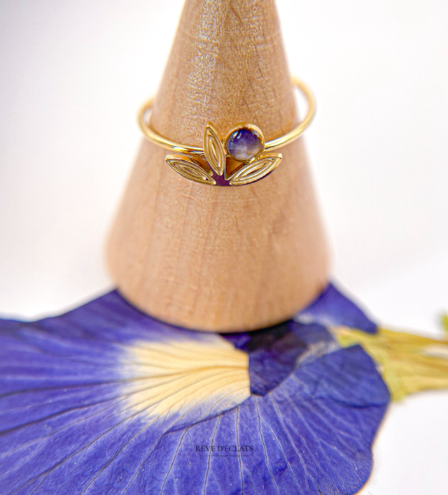 Bague - Fleur de clitoria