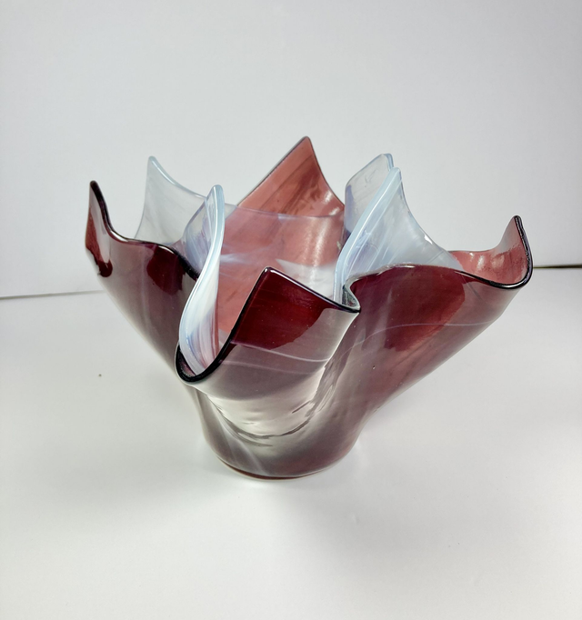 Handkerchief style vase - many colours available to order 