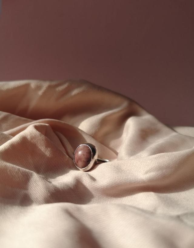 Rhodonite Sterling Silver Ring