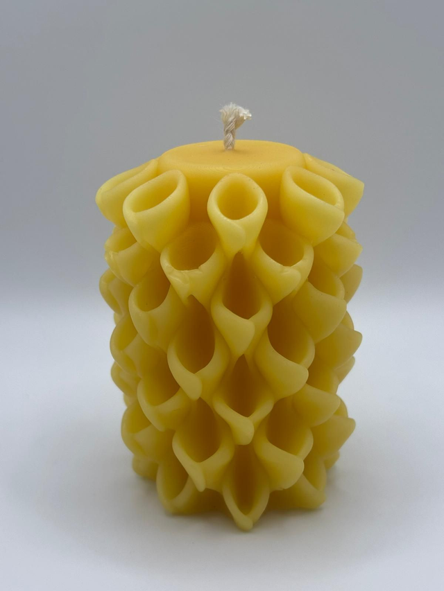 Blütenstruktur Bienenwachskerze