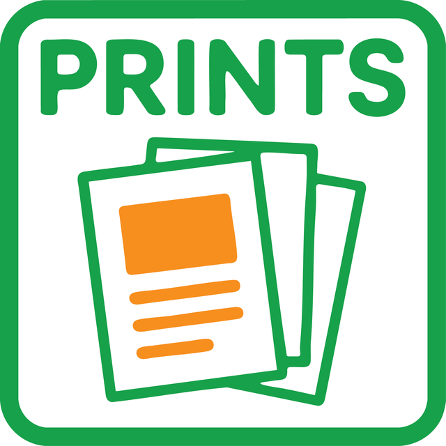 A4 color Printing (25p per side)