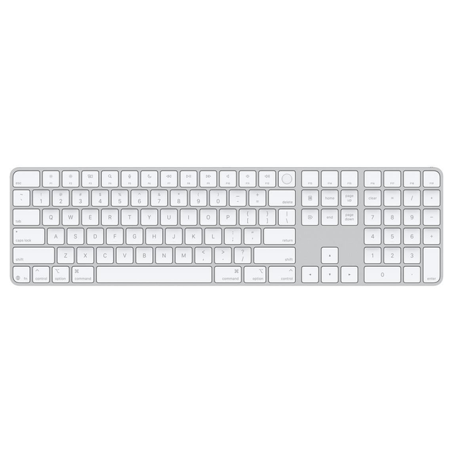 Apple Magic Keyboard com Touch ID e teclado numérico para modelos de Mac com chip da Apple (USB‑C) – Inglês (EUA)
