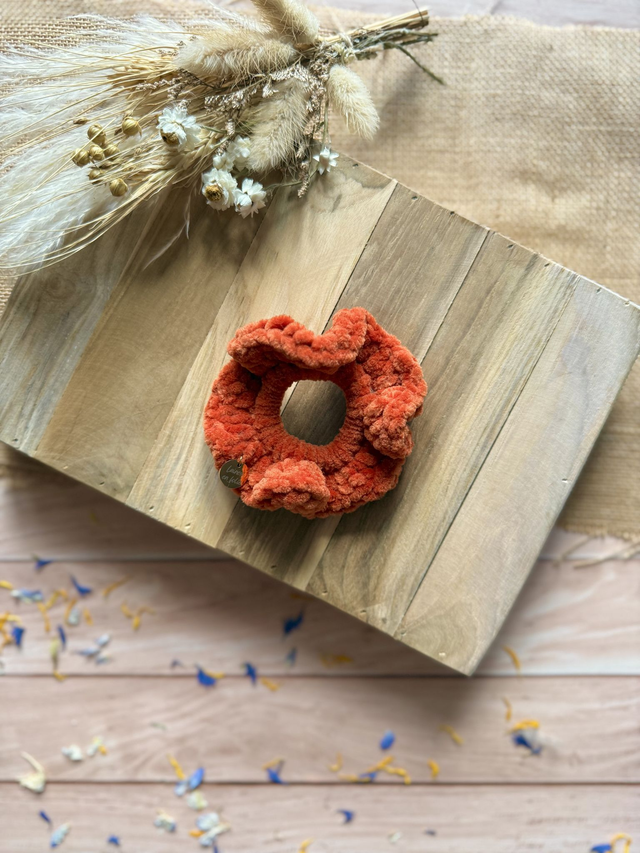 Chouchou tout doux brique  