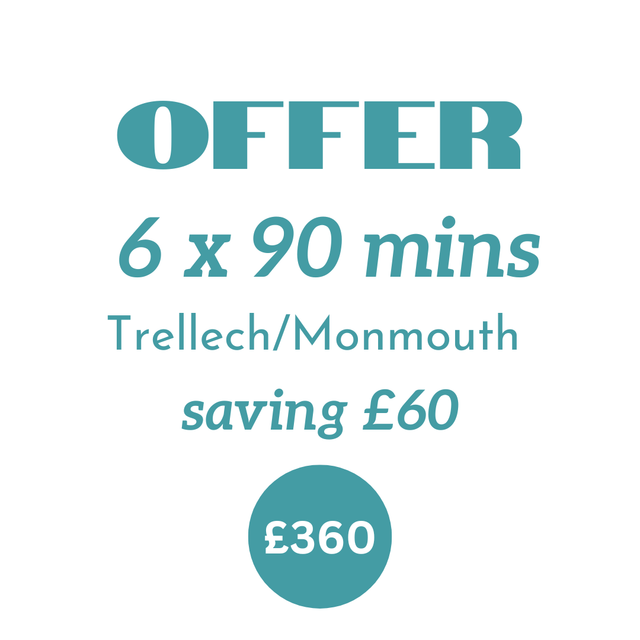 OFFER Block of 6 x 90 mins Shiatsu (to be used within 6 months of purchase)