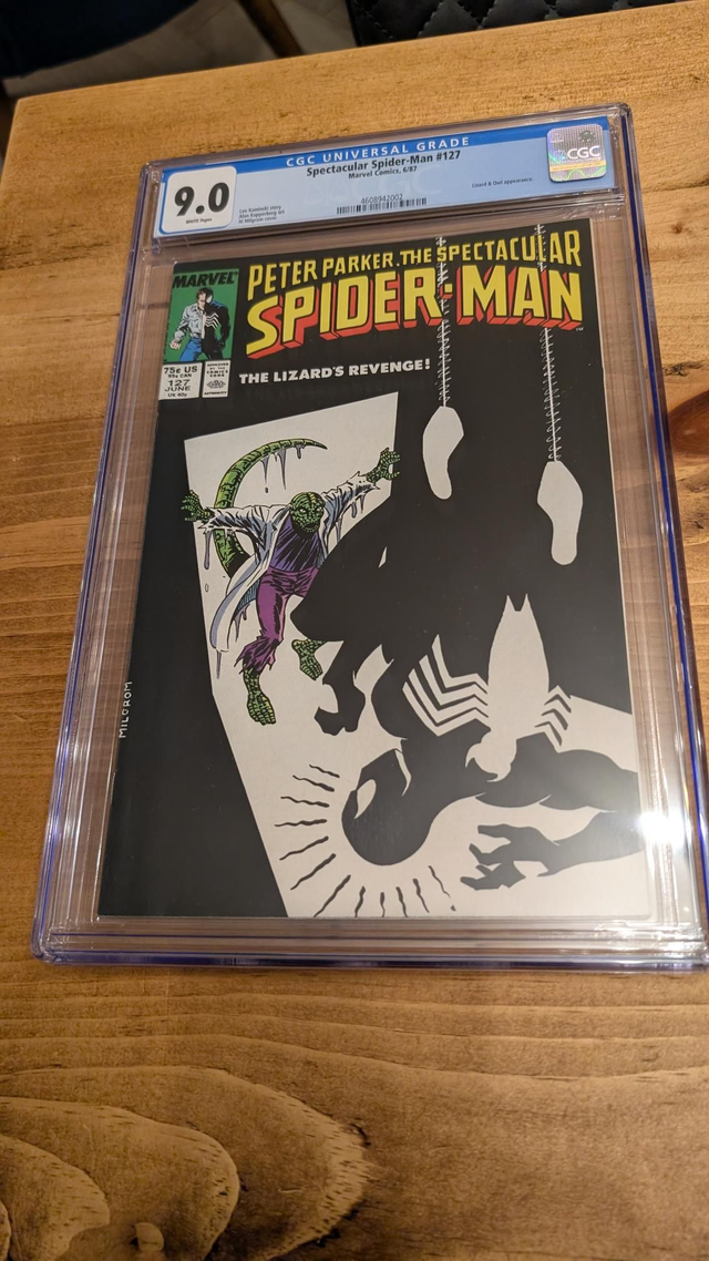 CGC Graded Comic 9.0 Marvel The Spectacular Spider-Man #127