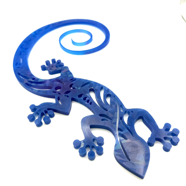 Salamandre XXL dégradé de bleus et de violet 