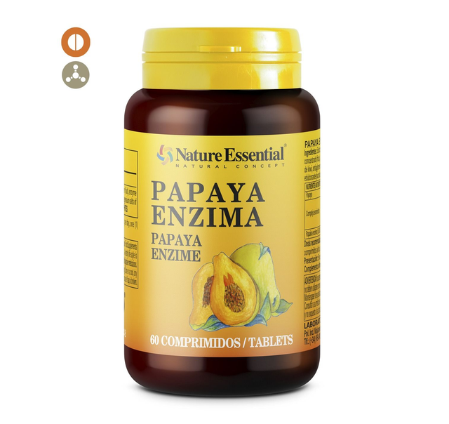 Papaya enzyma Papaina (6.000 USP/mg) 60 comprimidos 
