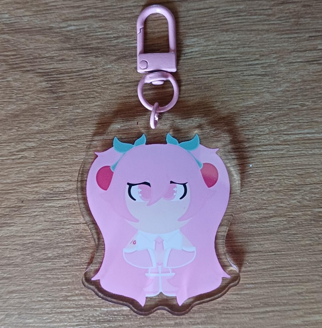 Sakura Hatsune Miku Chibi Keyring