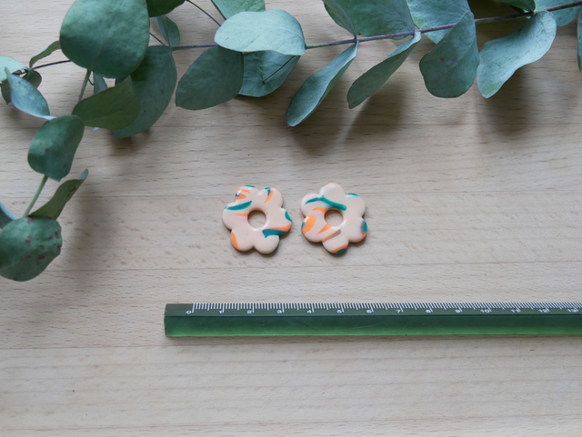 Bloom Fluo vert/pêche/orange