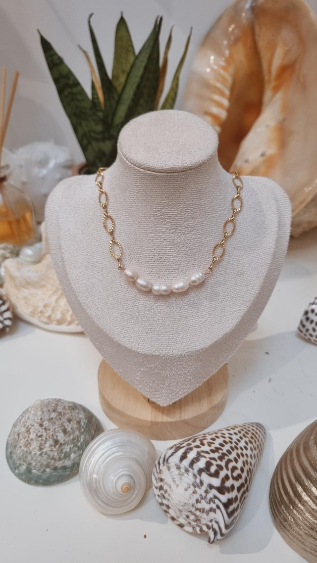 Collier perles eau douce 