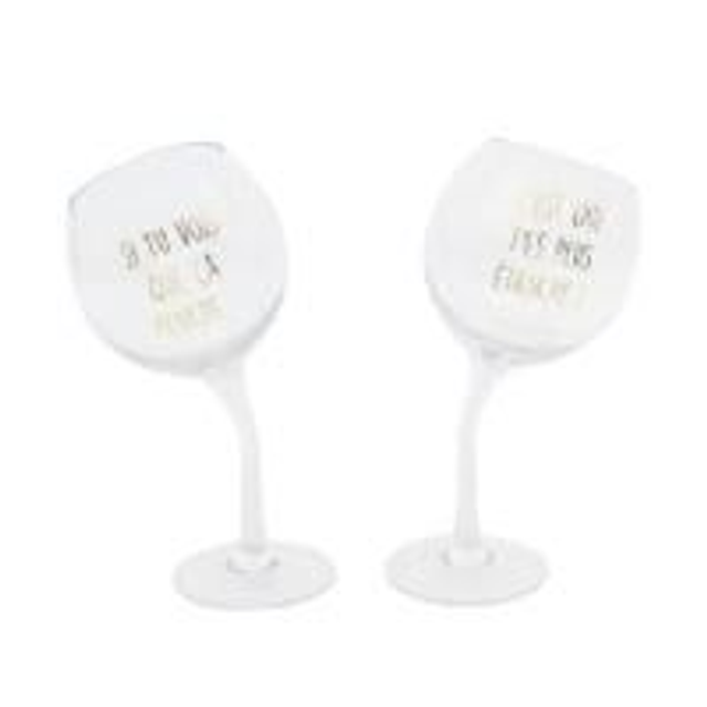 Lot De 2 Verres Penchés La Chaise Longue