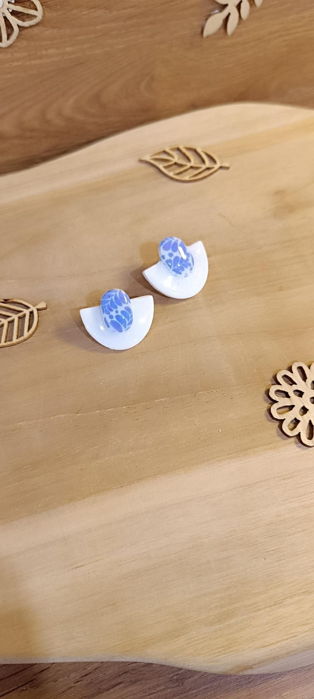 Boucles d'oreilles - puces Demi cercle