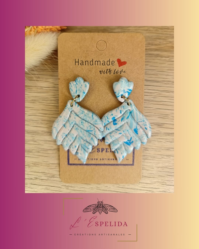 Plumeaux en nuances de bleu 