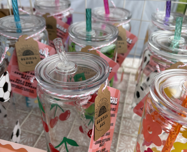 Vinyl Plastic Tumblers 