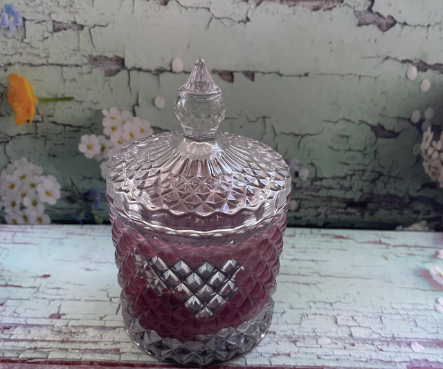 Glass Candle - Black Cherry