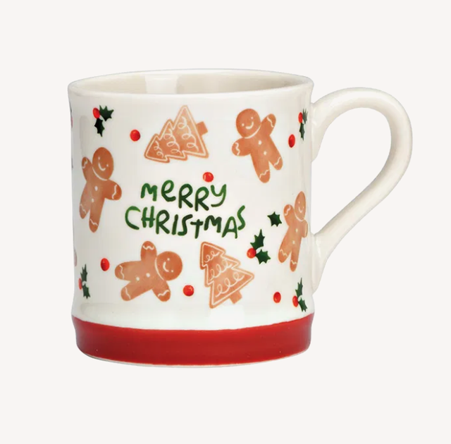 Gingerbread's mok Merry Christmas, rood