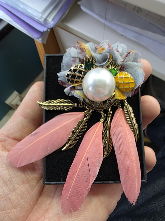 Broche artisanale Tricopin 