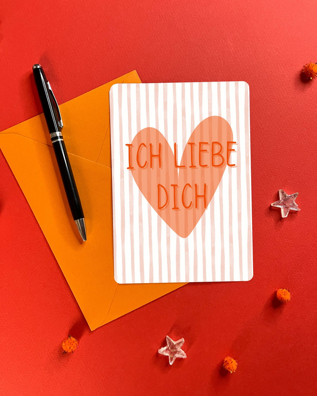 Carte "Ich liebe dich"