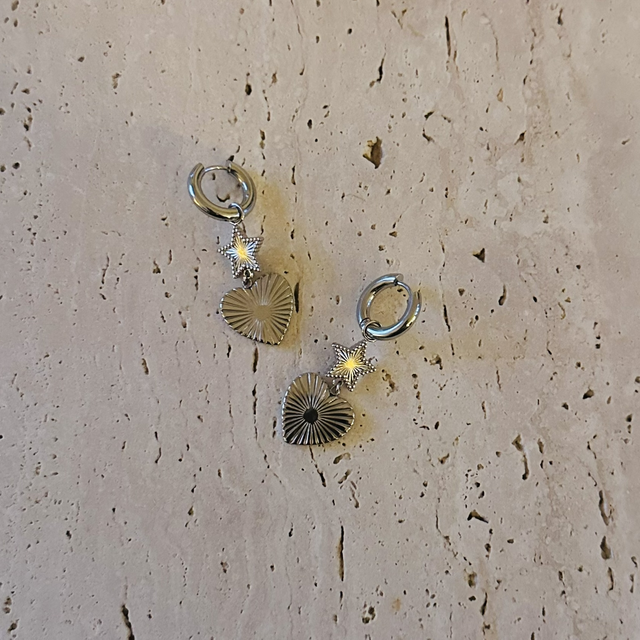 Oorbellen hartje /ster