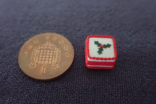 Christmas Cake (1/24th scale) - square