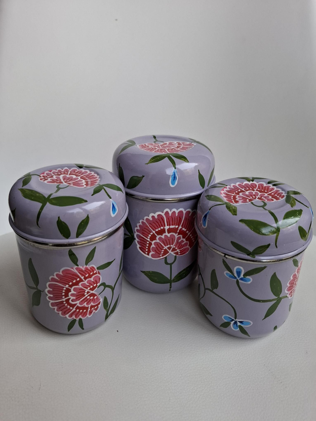 Set de 3 boîtes en inox Lavende