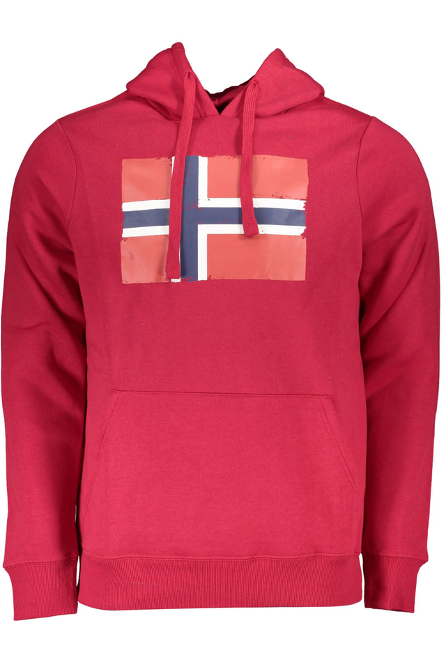 NORWAY 1963 FELPA SENZA ZIP UOMO ROSSO
