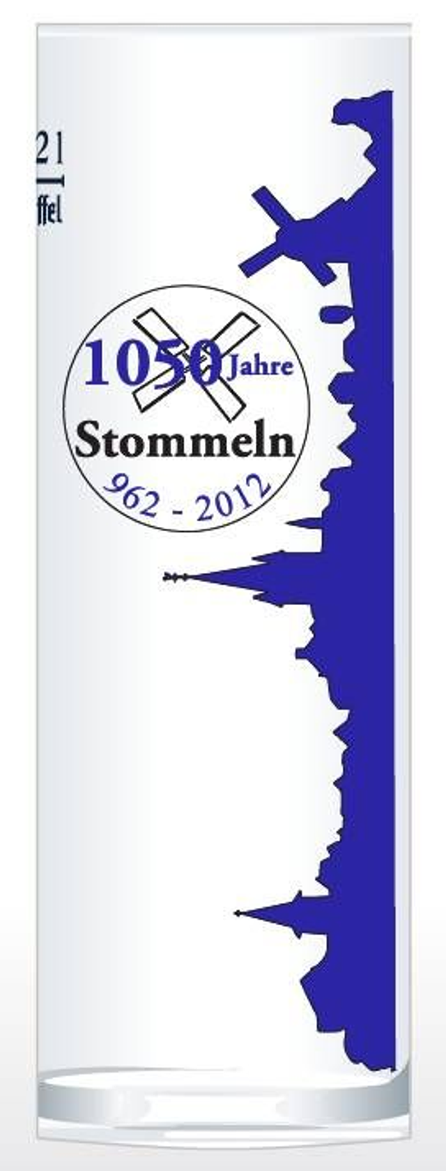 Kölschglas 1050 Jahre Stommeln