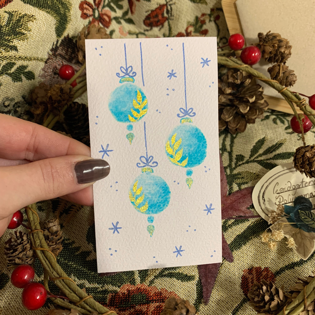 Carte de voeux illustrée - original