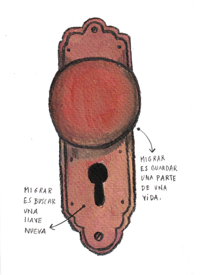 Set de 12 postales migrantes.