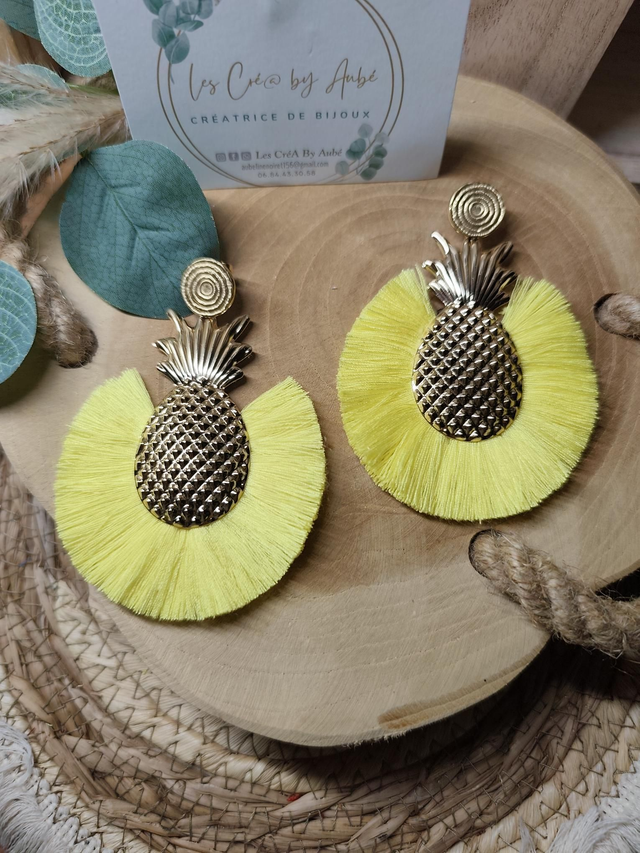 BO BIG BOHEME ANANAS GOLD/JAUNE 0001019