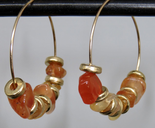 Créole en Cornaline