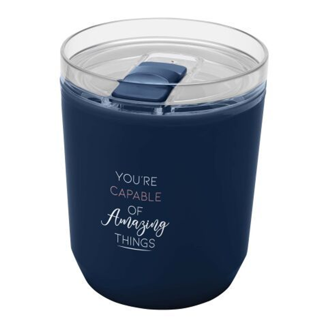 Hudson 180 ml recycled plastic double-wall tumbler