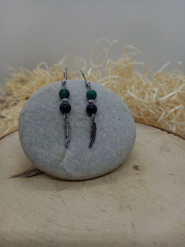 Boucles d'oreilles "Duo protection"