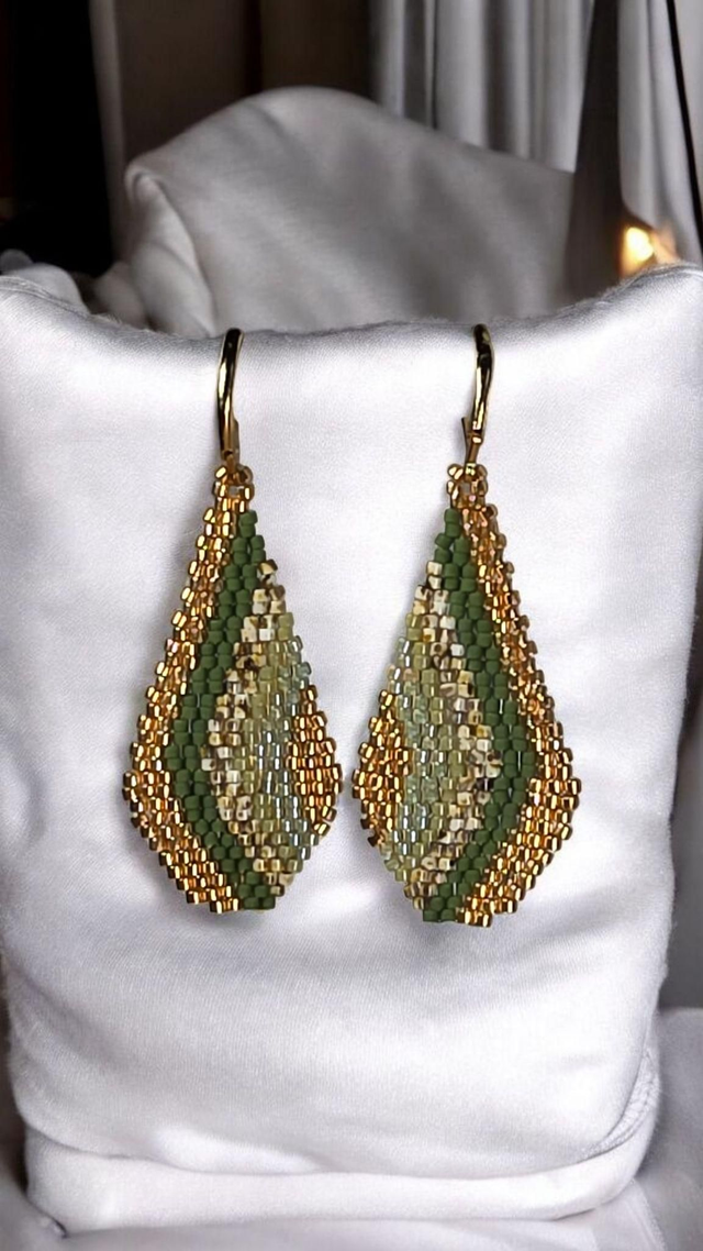 Ohrringe 'Golden Leaf'