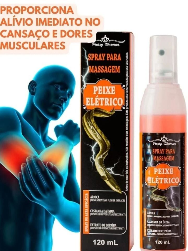Spray Para Massagem Peixe Elrtrico