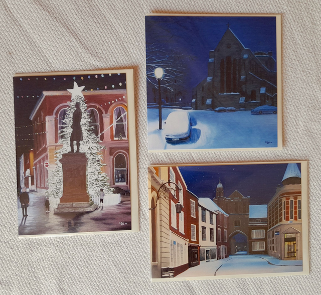 Romsey Night 3 Christmas card set