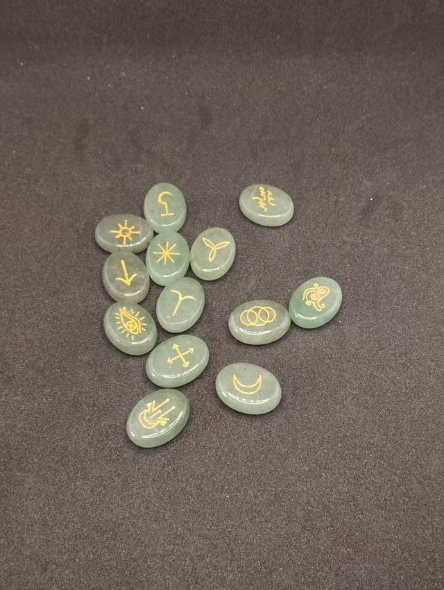 Runes de sorcières en aventurine
