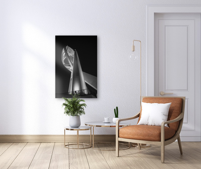 Spinnaker Tower Portrait (B&W)